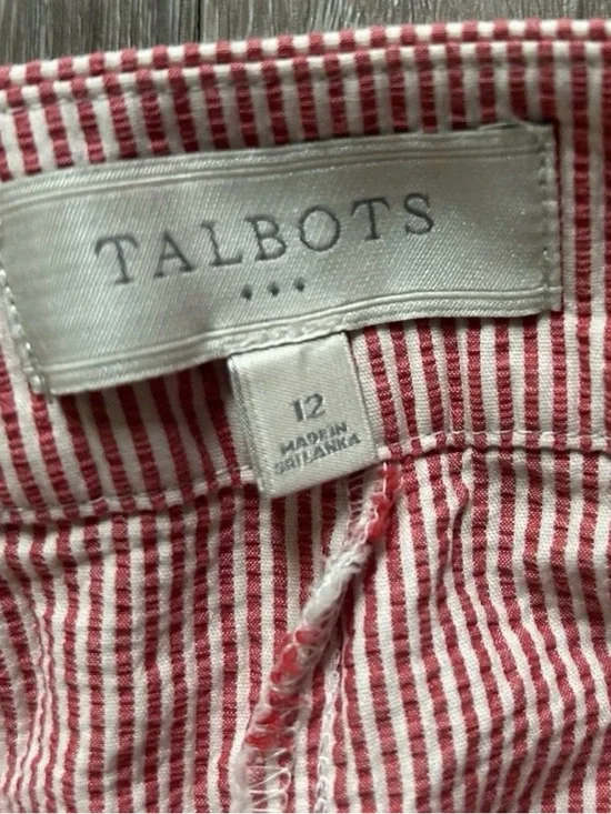 Women’s Talbots Red White Seersucker Skort Size 12 Summer - Picture 4 of 4